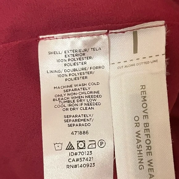 LOFT Mini Dress Flutter Sleeve Drawstring Waist Flowy Flattering Womens Medium - Picture 9 of 9